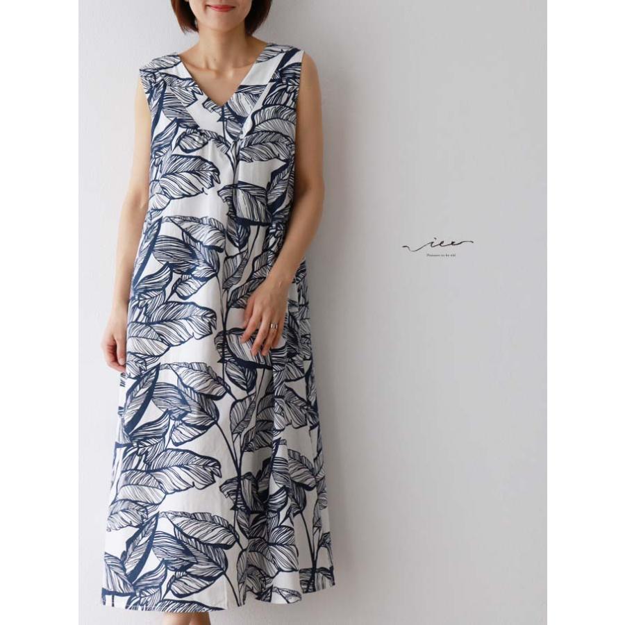 自然美豊かなボタニカルワンピース 40代 50代 60代 Eko Vieo 通販 Yahoo ショッピング