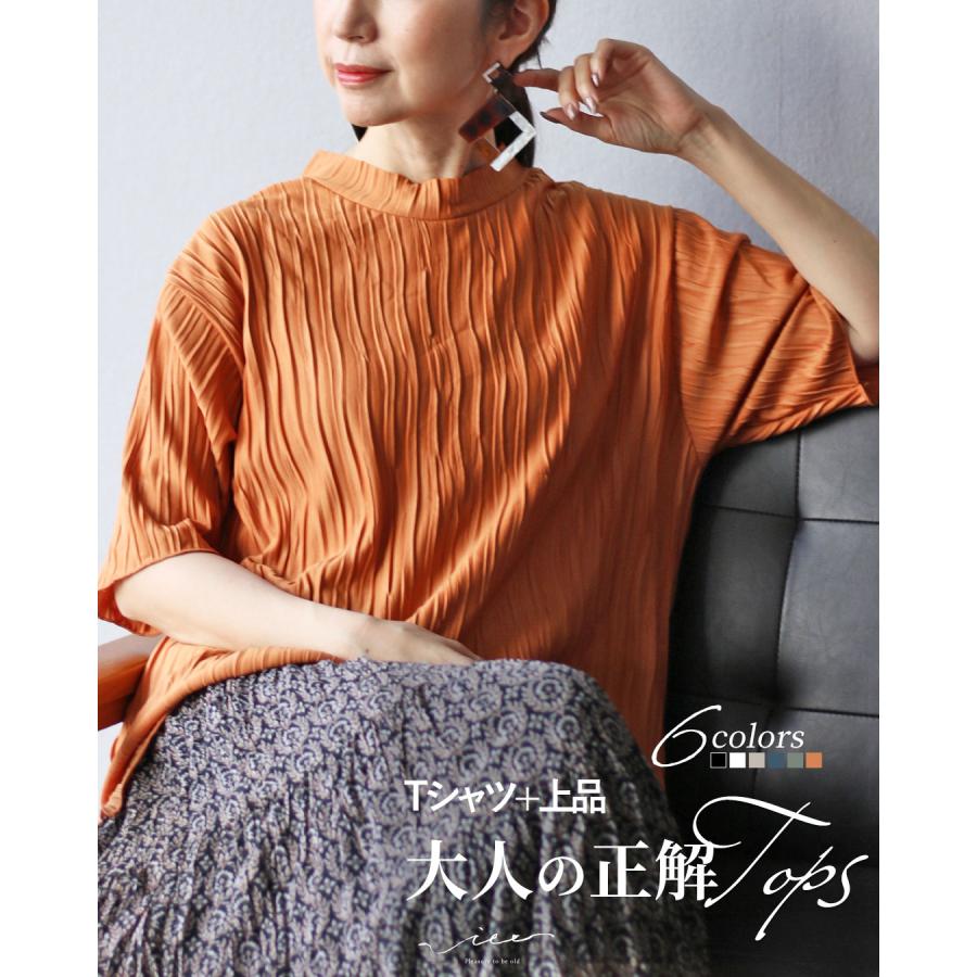 Vieo（ヴィオ） トップス Tシャツ カットソー 半袖 黒 白 レディース