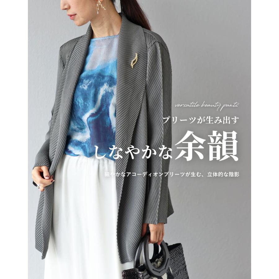 ジャケット 40代 50代 60代 レディース ミセス レディースファッション 上品 きれいめ 婦人服 体型カバー 着回し ゆったり フリーサイズ お洒落 大人 | Vieo | 06