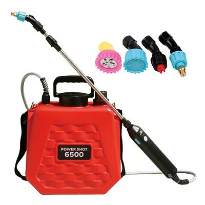 ゴトウ 電動噴霧器 充電式 水やり＆噴霧器 6.5L 小型 伸縮式 4種ノズル