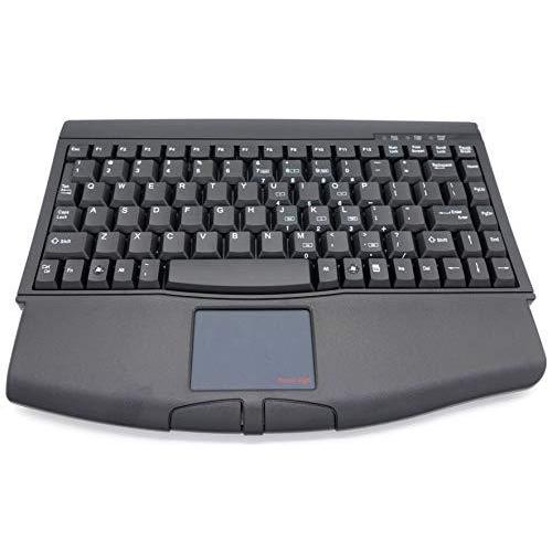 USA直輸入 ポータブルキーボードSolidTek ミニ キーボード タッチパッド USBインターフェース付き ブラック KB-ACK540UB