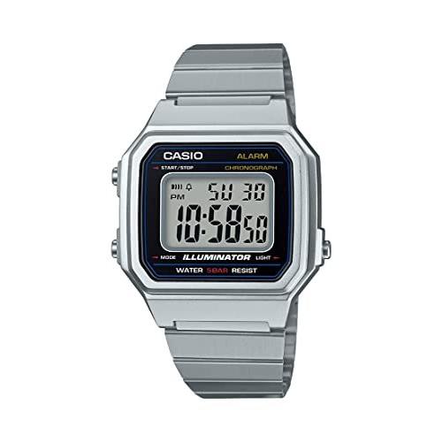 【在庫あり/即出荷可】 クラシック メンズ カシオ クォーツ (モデル:B650WD-1ACF) 22.7 シルバー ステンレススチールストラップ 腕時計 腕時計