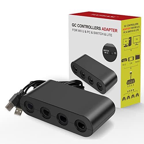 好評 Y Team Controller Adapter for Gamecube, Compatible with Nintendo Switch, Su PC用ゲームコントローラー