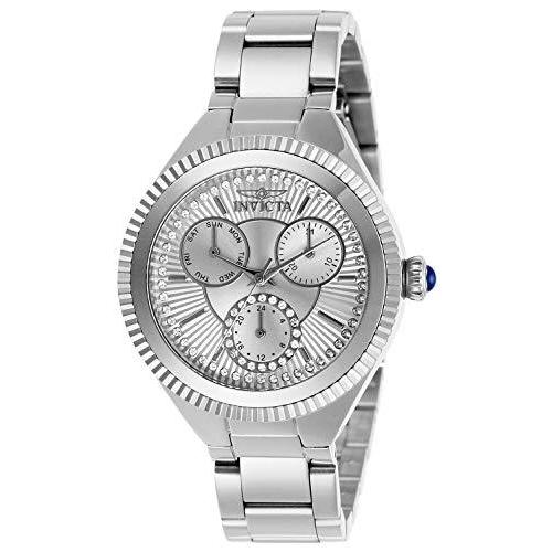 新版 レディース Invicta エンジェル (モデル:28347) 16 シルバー ステンレススチールベルト クォーツウォッチ 腕時計 新版 レディース Invicta エンジェル (モデル:28347) 16 シルバー ステンレススチールベルト クォーツウォッチ 腕時計