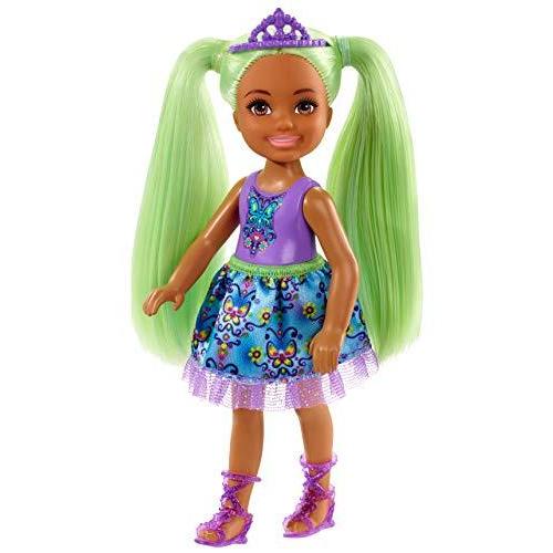 【爆買い！】 Barbie Fash＿【並行輸入品】 Wearing Hair Green with 7-inch, Doll, Sprite Chelsea Dreamtopia 着せかえ人形