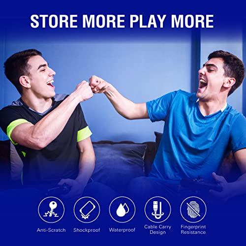 シリコンパワー ポータブルHDD 5TB 2.5インチ USB 3.2 Gen 1対応 IPX4 防水性能 衝撃に強い A62シリーズ ゲーミングブルー SP050TBPHD62LS3B 