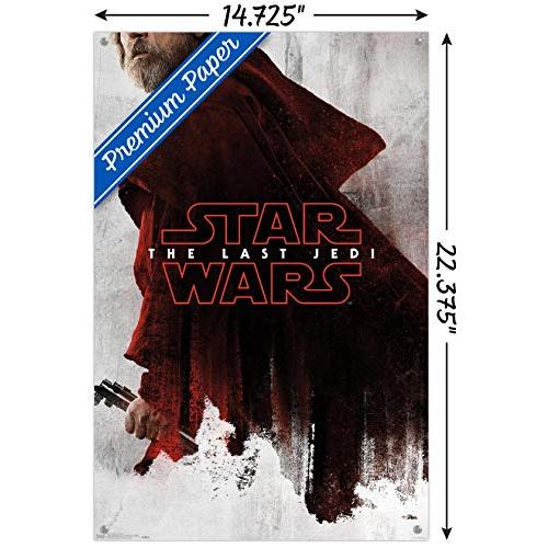 最大70 オフ スターウォーズ 最後のジェダイ レッドルーク壁ポスター プッシュピン付き Apprisen Com