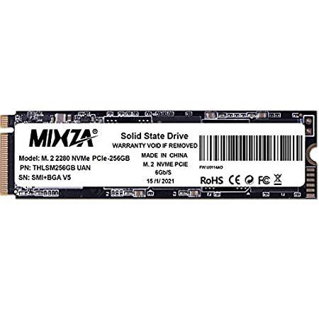 大人気新品  MIXZA 256GB Perform High 350TBW NAND 3D 2280 M.2 8Gb/s Gen3x4 PCIe NVMe SSD 外付けSSD