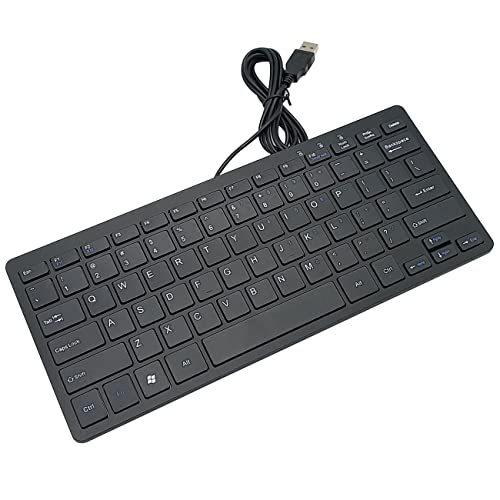かわいい！ Thin Ultra Keyboard(English) Wired Mini and US Small Keys 78 Portable Light キーボード