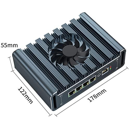 KingnovyPC Firewall Micro Appliance, 4 Port i225 2.5G LAN Fan Mini