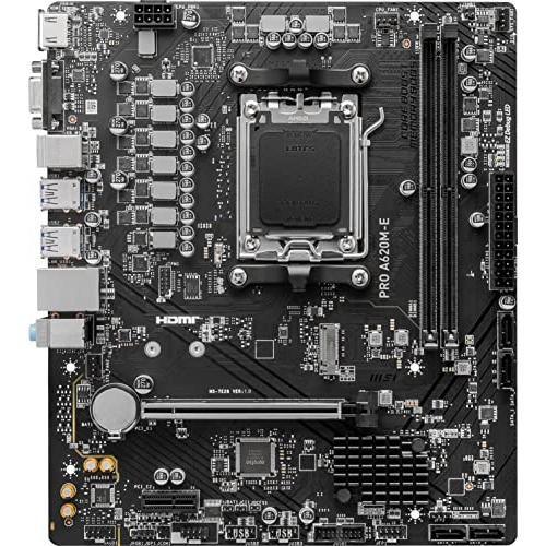 Ryzen MSI PRO A620M-E ProSeries マザーボード (AMD AM5、DDR5、PCIe