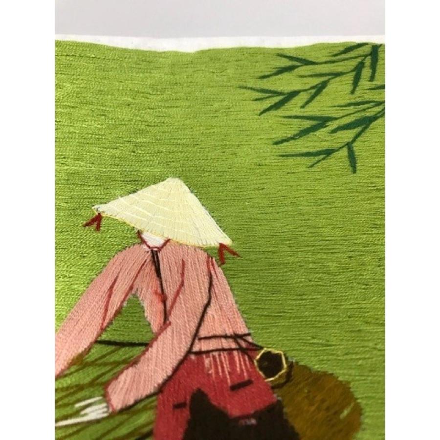 SALE 10%OFF】ベトナム 刺繍絵 全面手刺繍 刺繍画 ハンドメイド