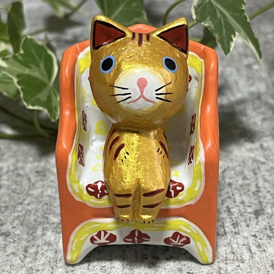 金と銀のねこのオブジェ バリ雑貨 インテリア 木彫り 動物 金と銀のねこのオブジェ バリ雑貨 インテリア 木彫り 動物