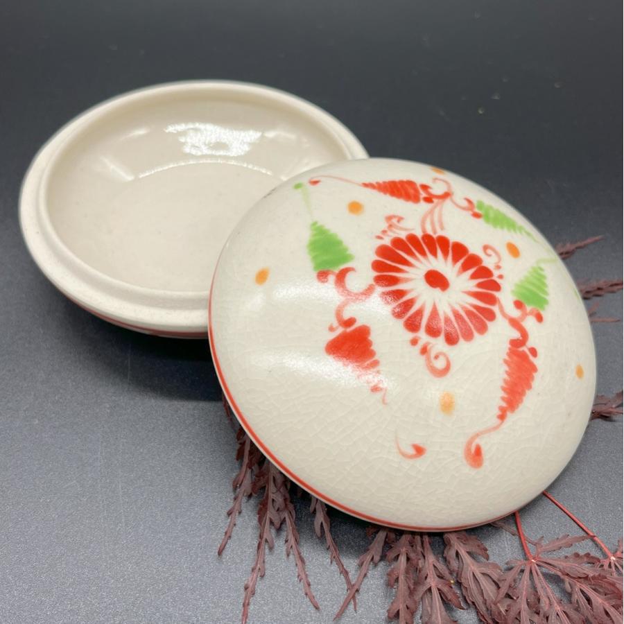 バッチャン焼きミニケース ベトナム雑貨 陶器 食器 蓋つき ケース