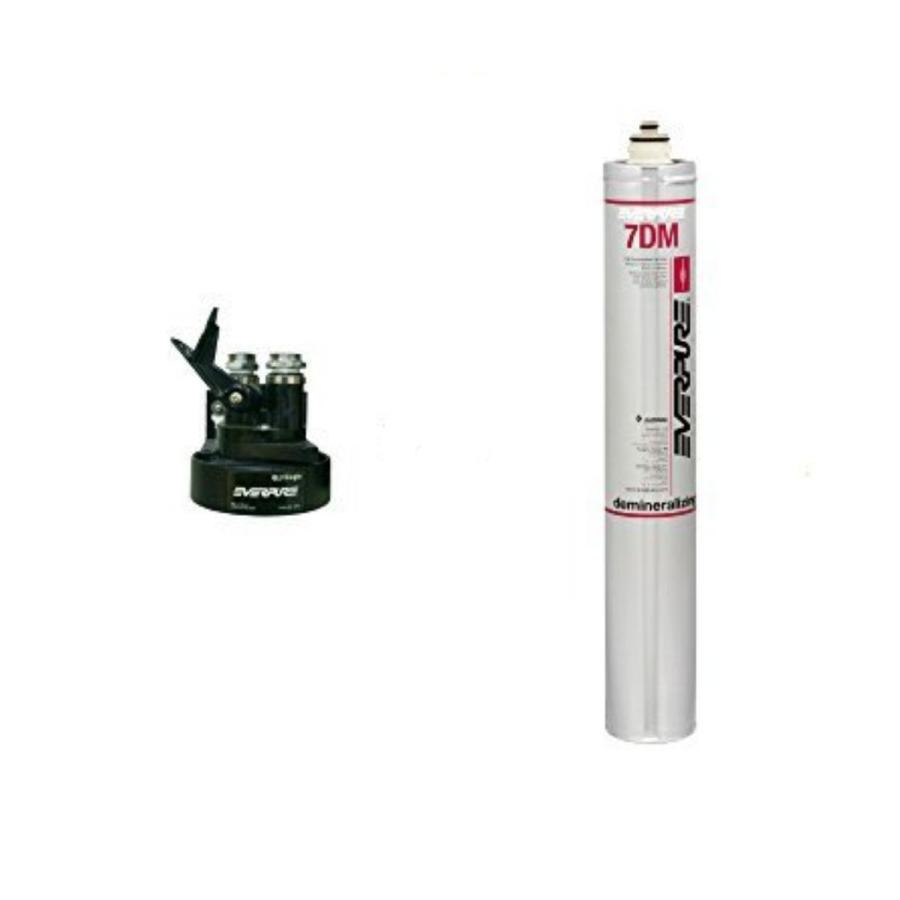 《耳あたらしい据えつける遣りかた》 エバーピュア 純水器 頭顱ろ過器仕掛ける品 QL3-7DM 水中の硬度を境界線なく無しに キッチン、日用品、文具-浄水器、整水器