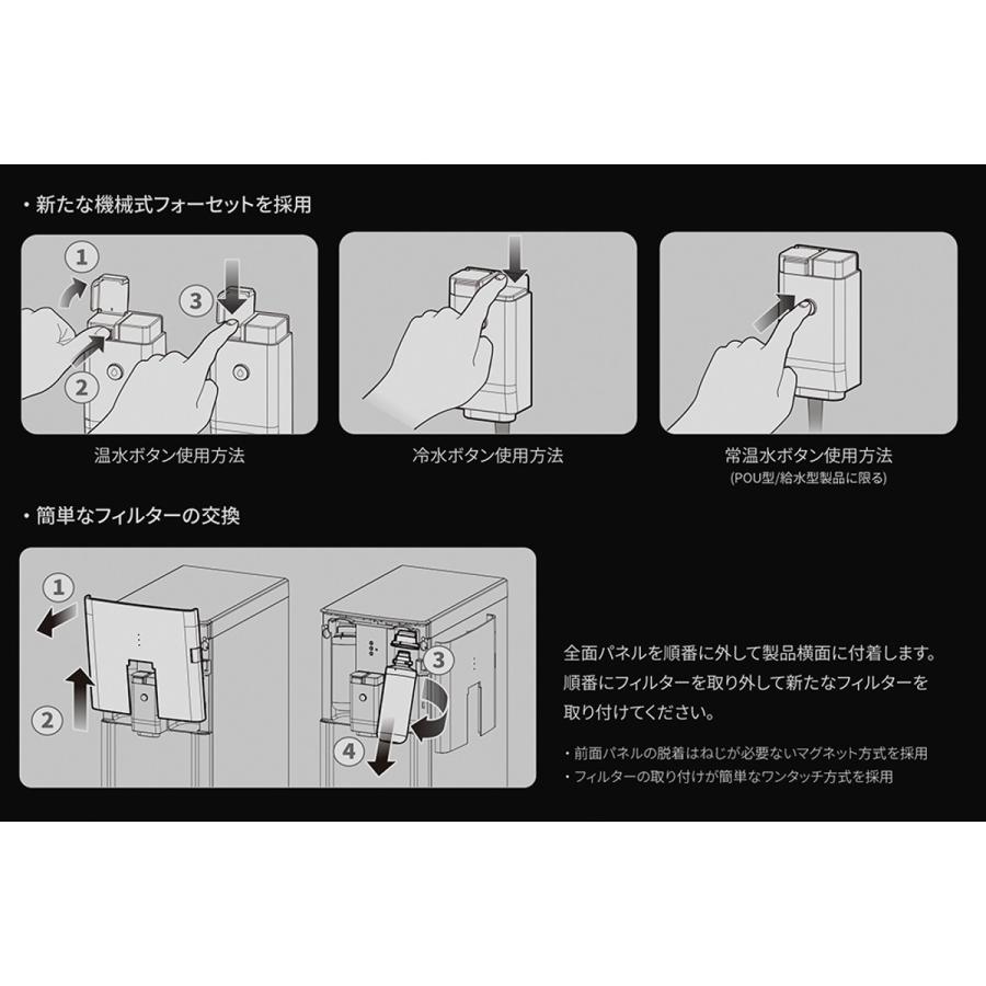水道分岐工事不要 タンク型浄水器内蔵ウォーターサーバー卓上型 SDS30A