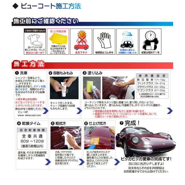 【ACE+DS】「ビューコートACE 100g&ドデンスターセット」 水垢落とし ガラス系コーティング剤【期間限定10%増量中!】|viewcoat|03