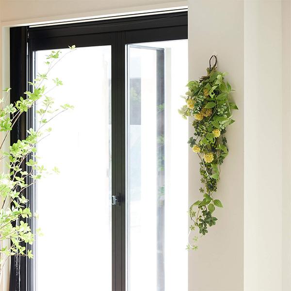 はあやページ★2点 人口観葉植物 縦長スワッグ 華やかスワッグ フェイクグリーン 観葉植物 人工観葉植物 造花 おしゃれ ロング