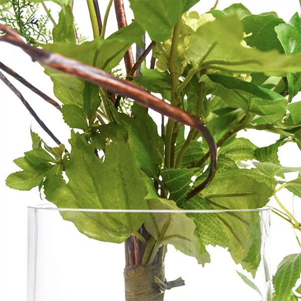 フェイクグリーン 観葉植物 人工観葉植物 造花 卓上 ドウダンツツジ マグノリアリーフ スノーボール グリーン 植物 フロアグリーン GREENPARK H105cm PRGR-1030の画像