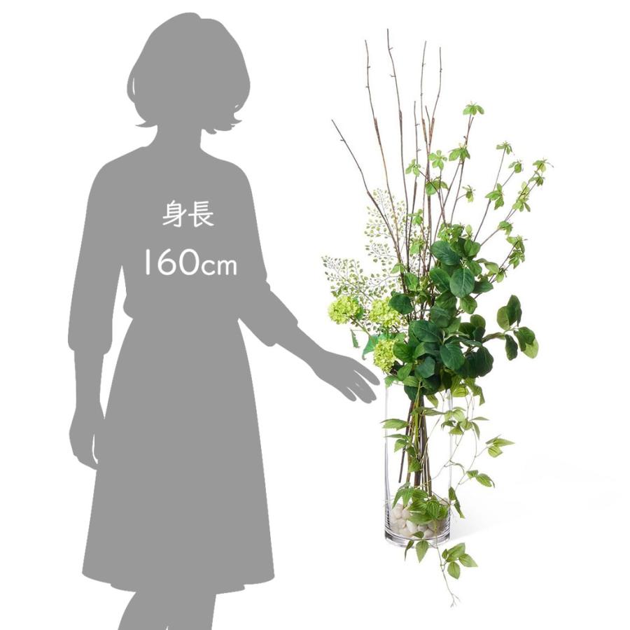 フェイクグリーン 観葉植物 人工観葉植物 造花 卓上 ドウダンツツジ マグノリアリーフ スノーボール グリーン 植物 フロアグリーン GREENPARK H105cm PRGR-1030の画像