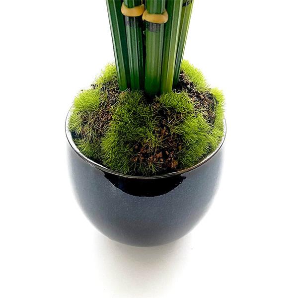 盆栽 トクサ フェイクグリーン ミニサイズ 小鉢 藍 造花 観葉植物