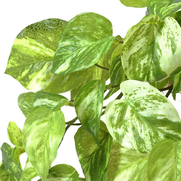 フェイクグリーン 観葉植物 人工観葉植物 造花 卓上 フェイク インテリア リアル おしゃれ ポトス ジュートポット 37cm リビング 寝室 玄関 PRGR-1472 GREENPARKの画像