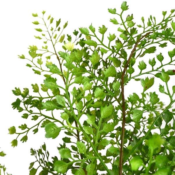 フェイクグリーン 観葉植物 人工観葉植物 造花 卓上 フェイク インテリア リアル おしゃれ アジアンタム ジュートポット 52cm リビング PRGR-1470 GREENPARK 玄の画像
