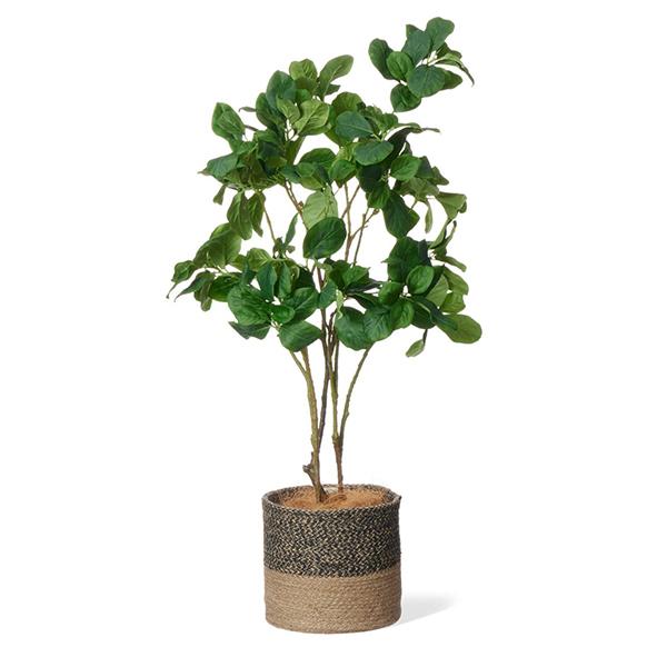 フェイクグリーン 観葉植物 人工観葉植物 造花 卓上 フェイク インテリア リアル おしゃれ マグノリア ジュートポット 70cm リビング 寝室 PRGR-1477 GREENPARKの画像
