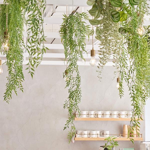 フェイクグリーン 観葉植物 人工観葉植物 造花 壁掛け ジャスミン