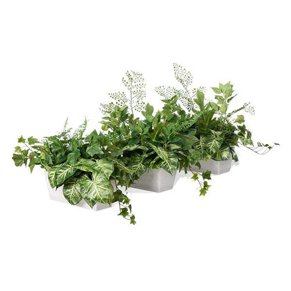 フェイクグリーン 観葉植物 人工観葉植物 造花 卓上 グリーン カウンター パーテーション カラジウム アイビー ブロッサムリーフ 3個セット PRGR-1414 GREENPARK_2