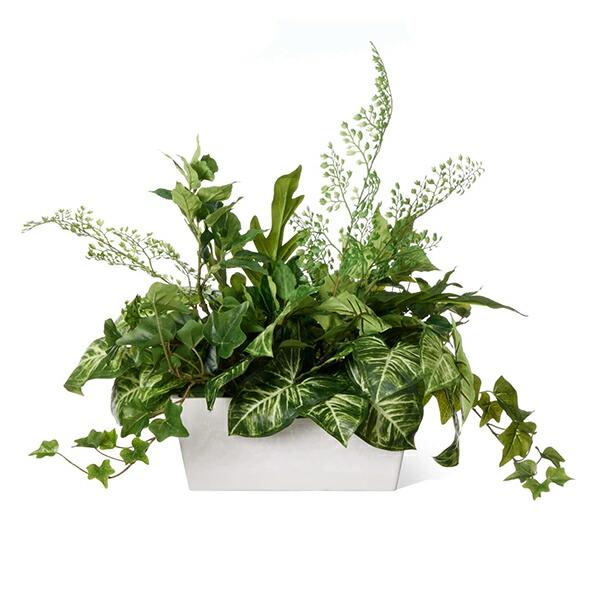 フェイクグリーン 観葉植物 人工観葉植物 造花 卓上 グリーン カウンター パーテーション カラジウム アイビー ブロッサムリーフ 3個セット PRGR-1414 GREENPARK_3