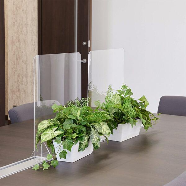 フェイクグリーン 観葉植物 人工観葉植物 造花 卓上 カウンター パーテーション カラジウム アイビー ブロッサムリーフ Low 3個セット PRGR-1417 GREENPARK おし_1