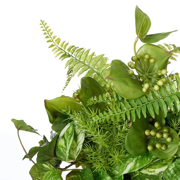 フェイクグリーン 観葉植物 人工観葉植物 造花 卓上 カウンター パーテーション 白斑入りポトス タマシダ ミリオン Low 3個セット おしゃれ PRGR-1418 GREENPARK_5