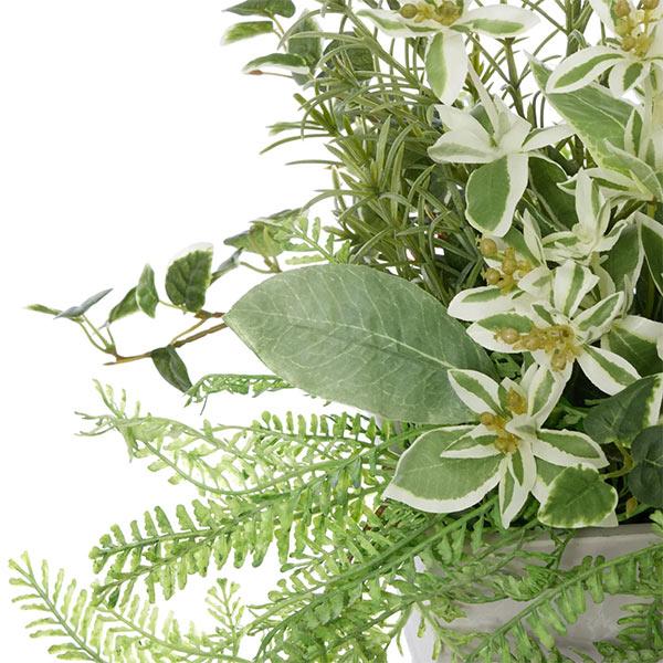 フェイクグリーン 観葉植物 人工観葉植物 造花 卓上 カウンター パーテーション ハツユキソウ ローズマリー プミラ 3個セット Low グリーン PRGR-1419 GREENPARK_5