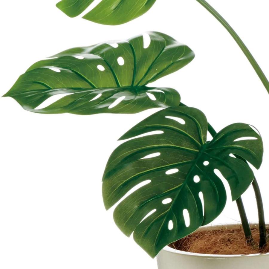フェイクグリーン 観葉植物 人工観葉植物 造花 モンステラ エッグ