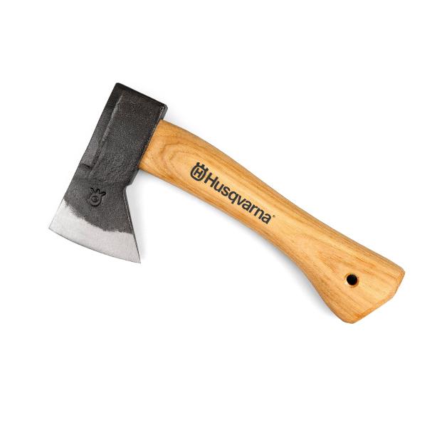 ハスクバーナ 斧 薪割り 本革 カバー 付 全長 20cm 500g Husqvarna