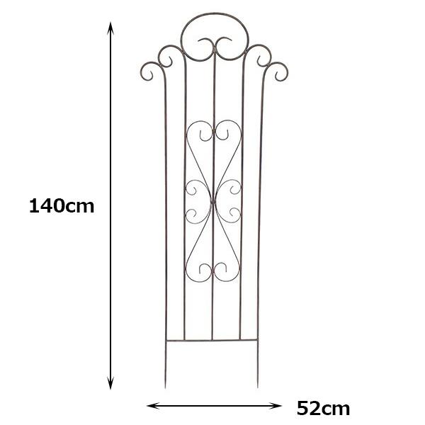 グリーンフェンス 支柱 園芸用支柱 園芸支柱 ガーデニング フェンス Lサイズ 村田屋産業 7120 アイアン ガーデニング つるバラ 庭 おしゃれ ブラウン 高さ140cm｜viewgarden｜05