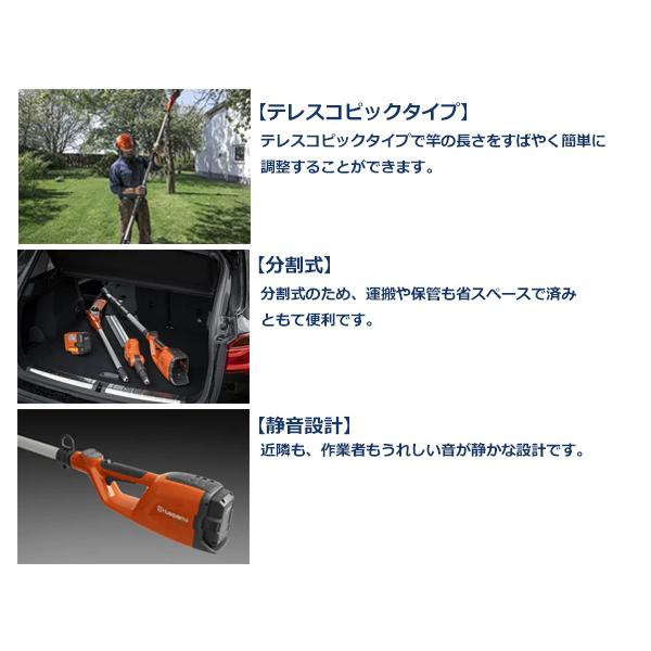 ハスクバーナ（Husqvarna） ポールソー 高枝 はさみ のこぎり 正規品 