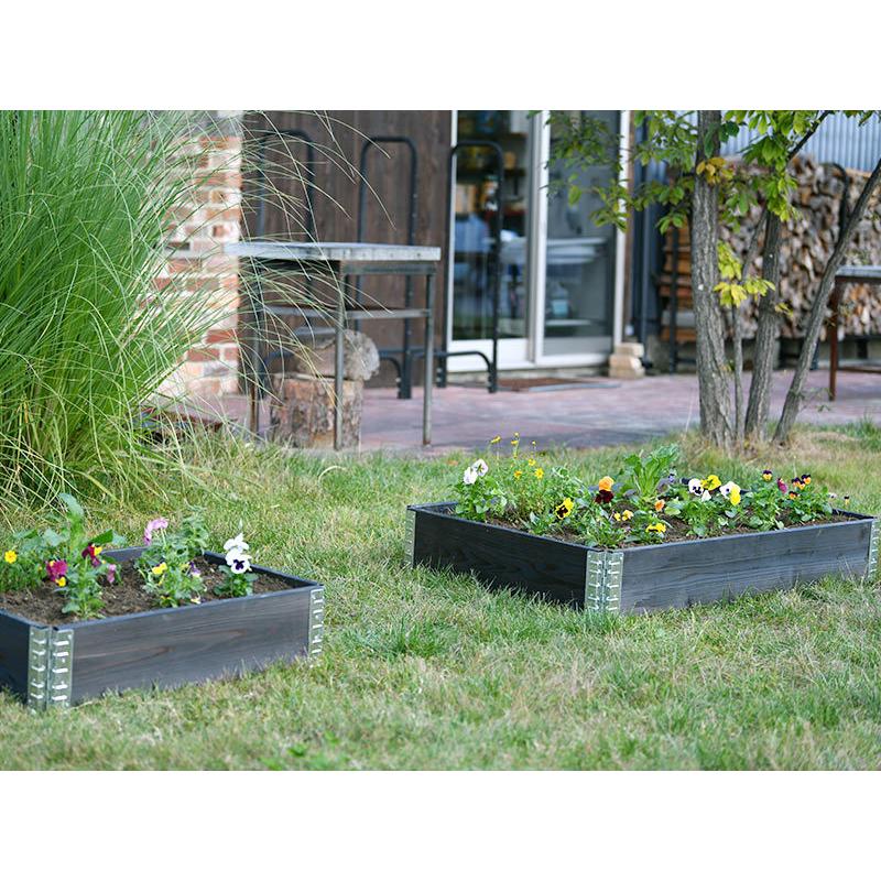 レイズドベッド ガーデン ボックス 800 ブラック 庭 家庭菜園 枠 花壇 園芸 畑 囲い フレーム 木製 日本国産 木材 高さ cm Diy おしゃれ エープラスデザイン Viewgarden 通販 Yahoo ショッピング
