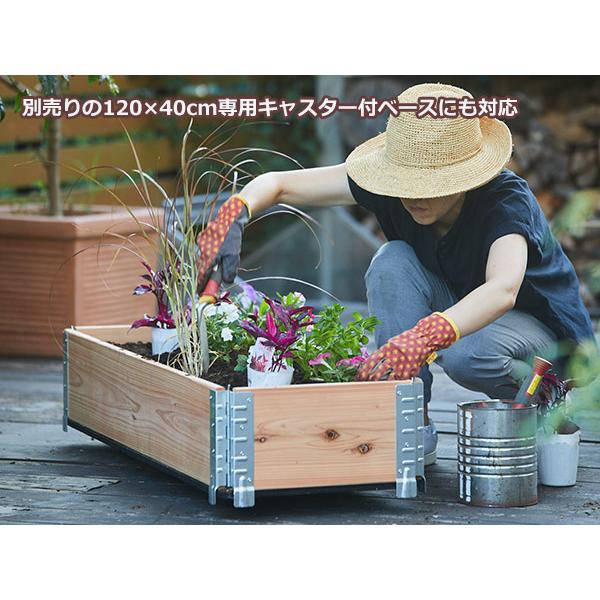 レイズドベッド 木製 プランター 大型 野菜 ガーデニング 庭 花壇 囲い