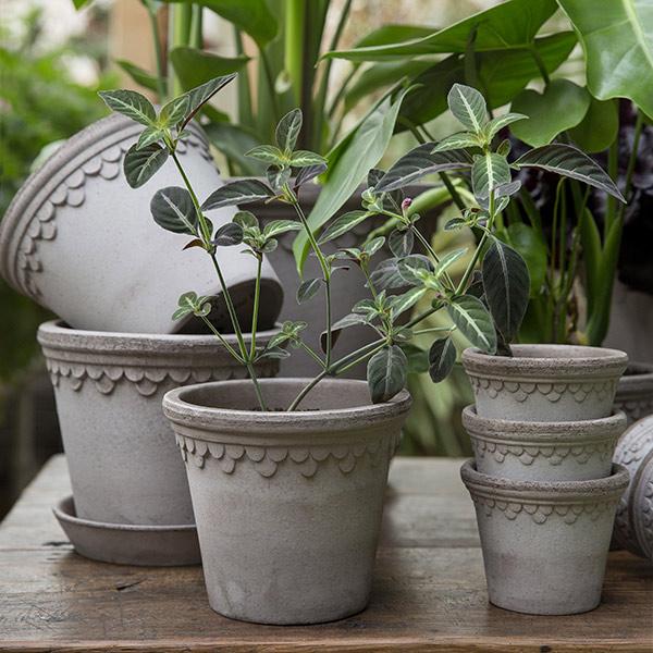 植木鉢 5号 素焼き テラコッタ 受け皿 セット おしゃれ かわいい 底穴あり ポット 直径16cm 深さ14cm 陶器 鉢植え イタリア製 バーグスポッター コペンハーゲン1_4