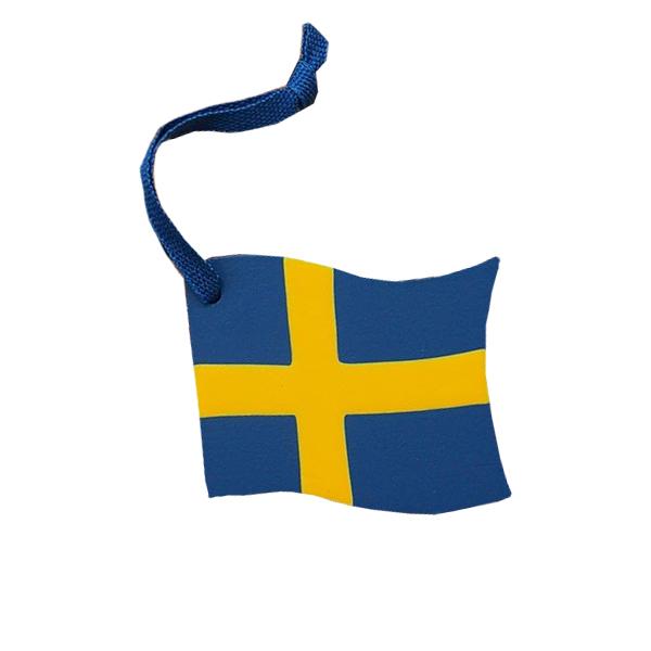 オーナメント スウェーデン国旗 北欧 おしゃれ 木製 インテリア