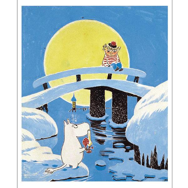 ムーミン グッズ ポスター フレーム 北欧 インテリア MOOMIN 額 セット ミニポスター 横 ナチュラル 可愛い ギフト 祝い ムーミンとトゥーティッキ PTK040077｜viewgarden｜03