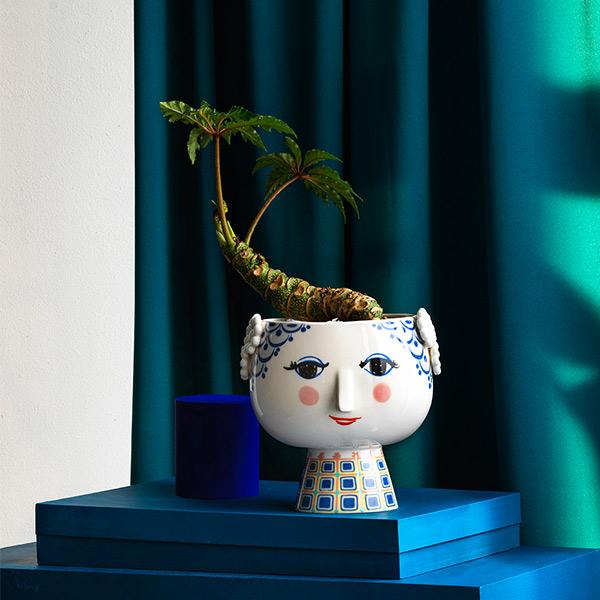 新品 BJORN WINBLAD フラワーポット H21cm 花瓶 北欧 ブルー 楽天市場】エヴァ フラワーポット ブルー花瓶 エヴァベース Eva