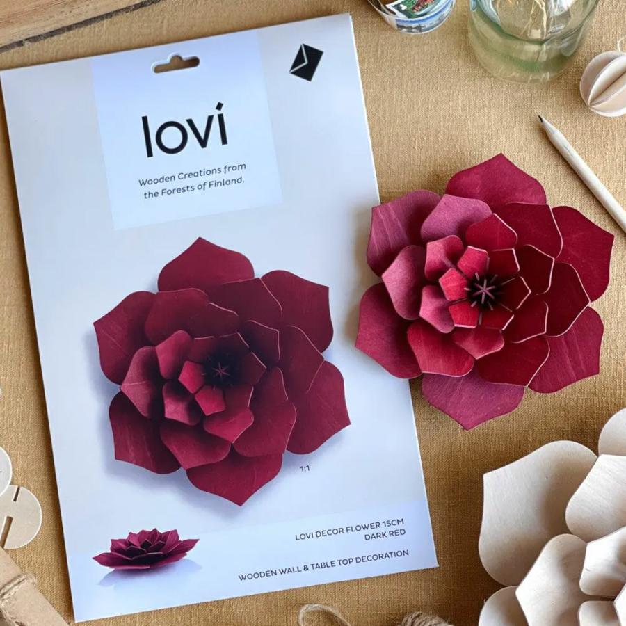 lovi（ロヴィ） 木製 インテリア 花 フラワー 15cm 北欧 白樺 雑貨