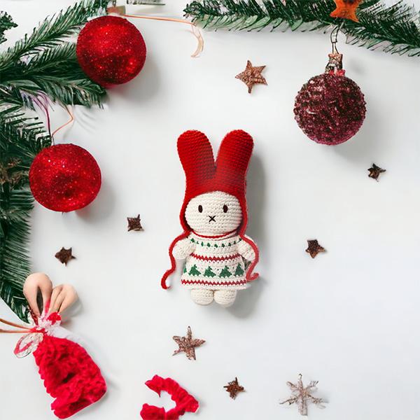 Miffy（ミッフィー） ぬいぐるみ 編みぐるみ グッズ 雑貨 JUST DUTCH