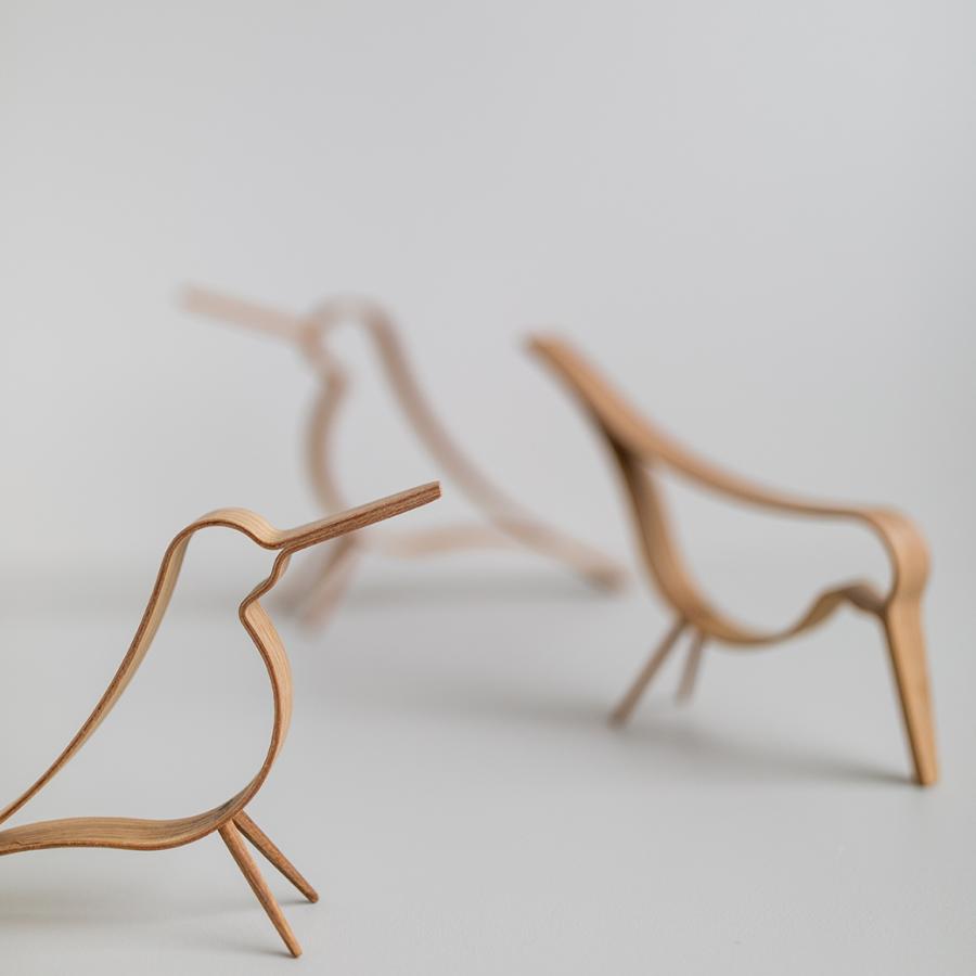 COOEE design クーイー ウッディ バード 鳥 14cm Sサイズ スモール woody bird 木製 北欧 雑貨 インテリア 飾り 置物 シンプル おしゃれ 玄関 寝室 リビング 誕