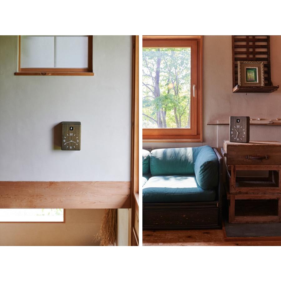 Lemnos（レムノス） 鳩時計 壁掛け 置時計 兼用 CUCU ハト 時計 木製