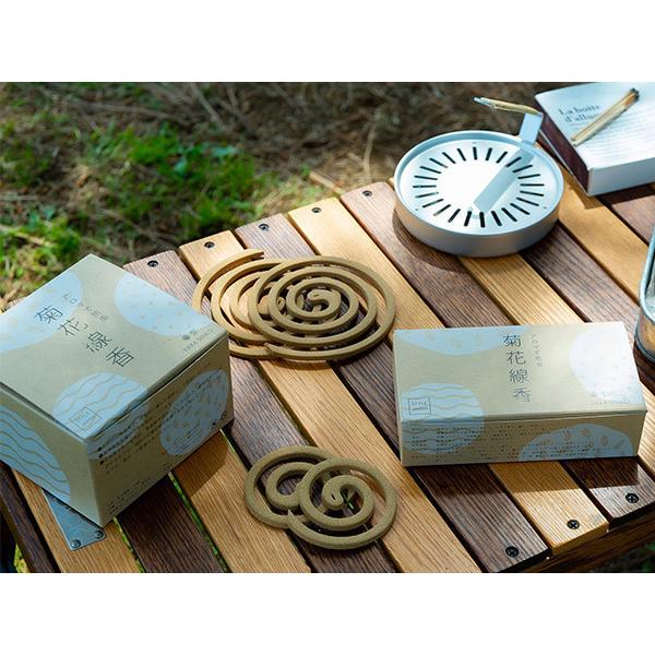 Linne 蚊取り線香 虫よけ 菊花線香 丸形 ミニ サイズ 8巻×4包入り