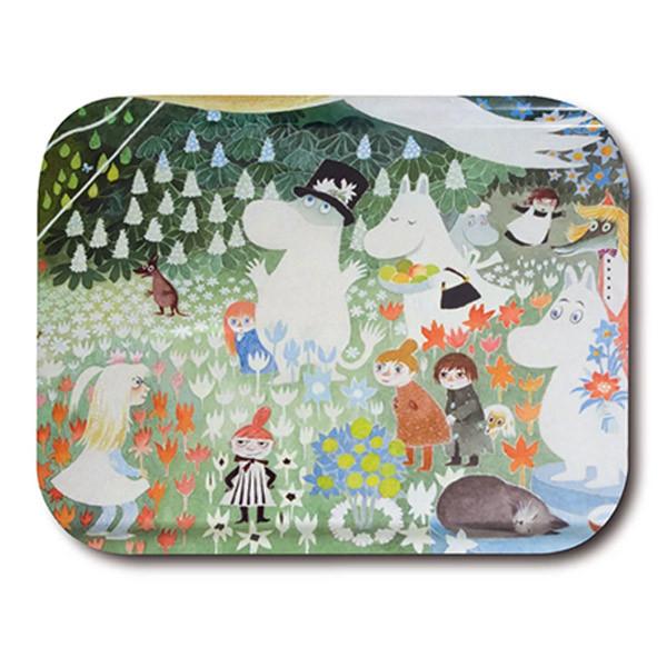 MOOMIN（ムーミン） トレー お盆 トレイ 木製 ファミリー グッズ 27cm